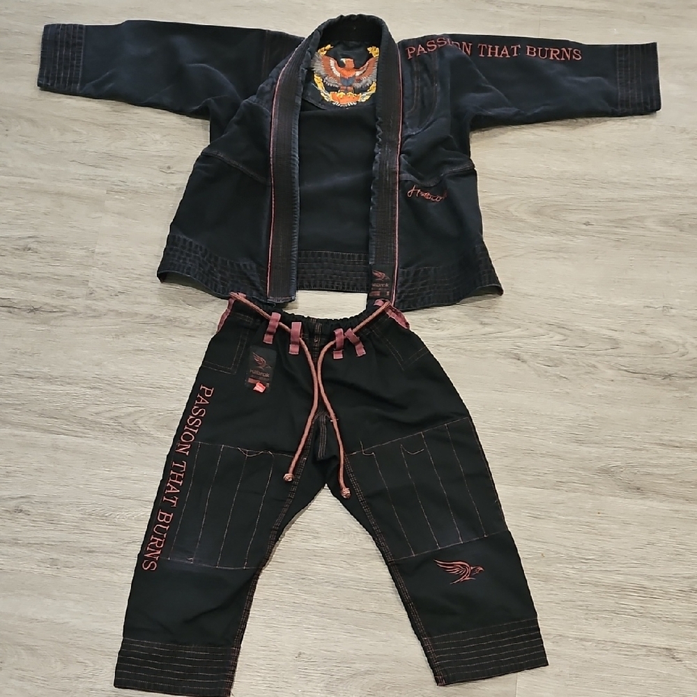 Kids Martial Arts Uniform - Black and Red